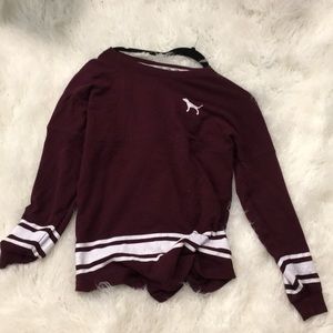 Victoria secret PINK burgundy sweater